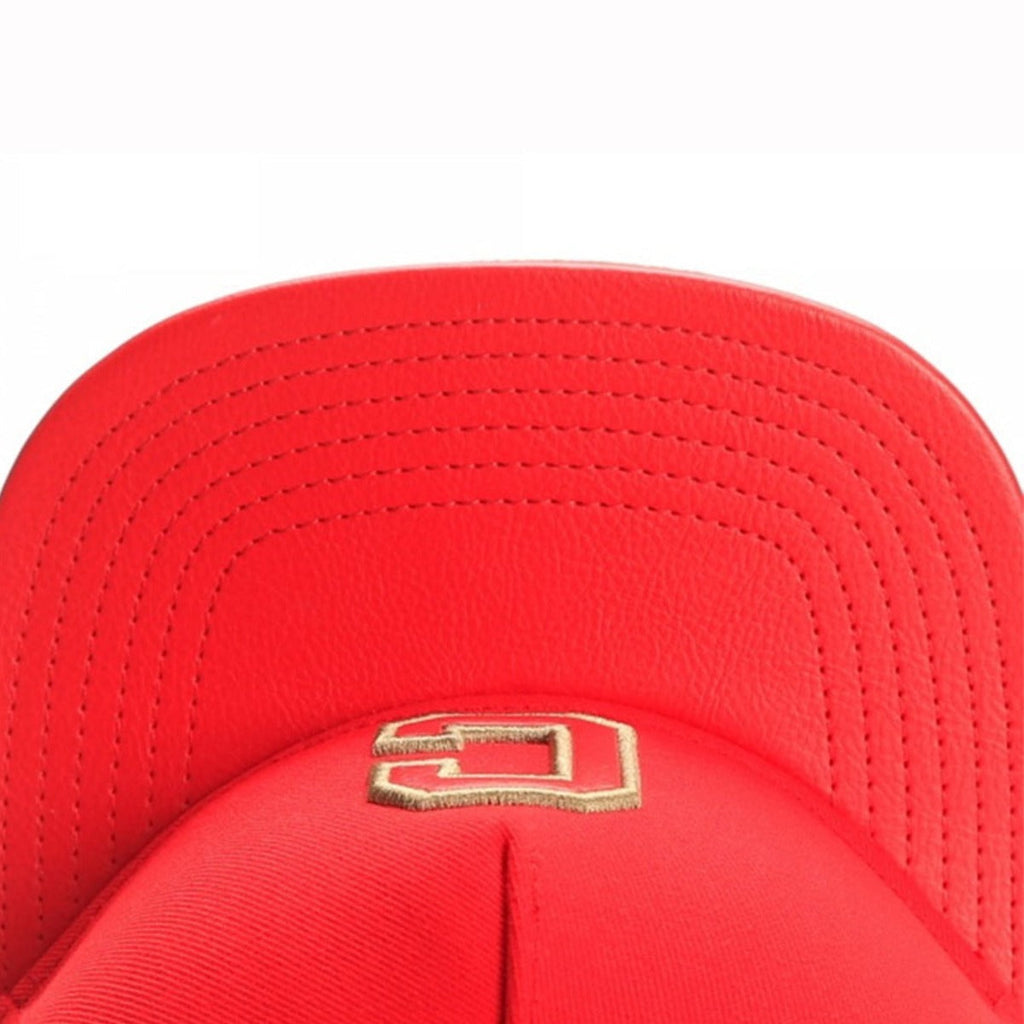 Trendy flat brimmed snapback hatsletterc adjustable