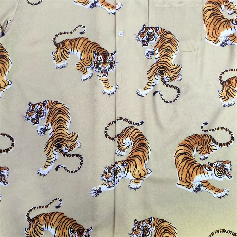 GUILTYPARTIES TIGER Shirts 22SS TIM LEHI Hawaiian Short Sleeve Shirt Men