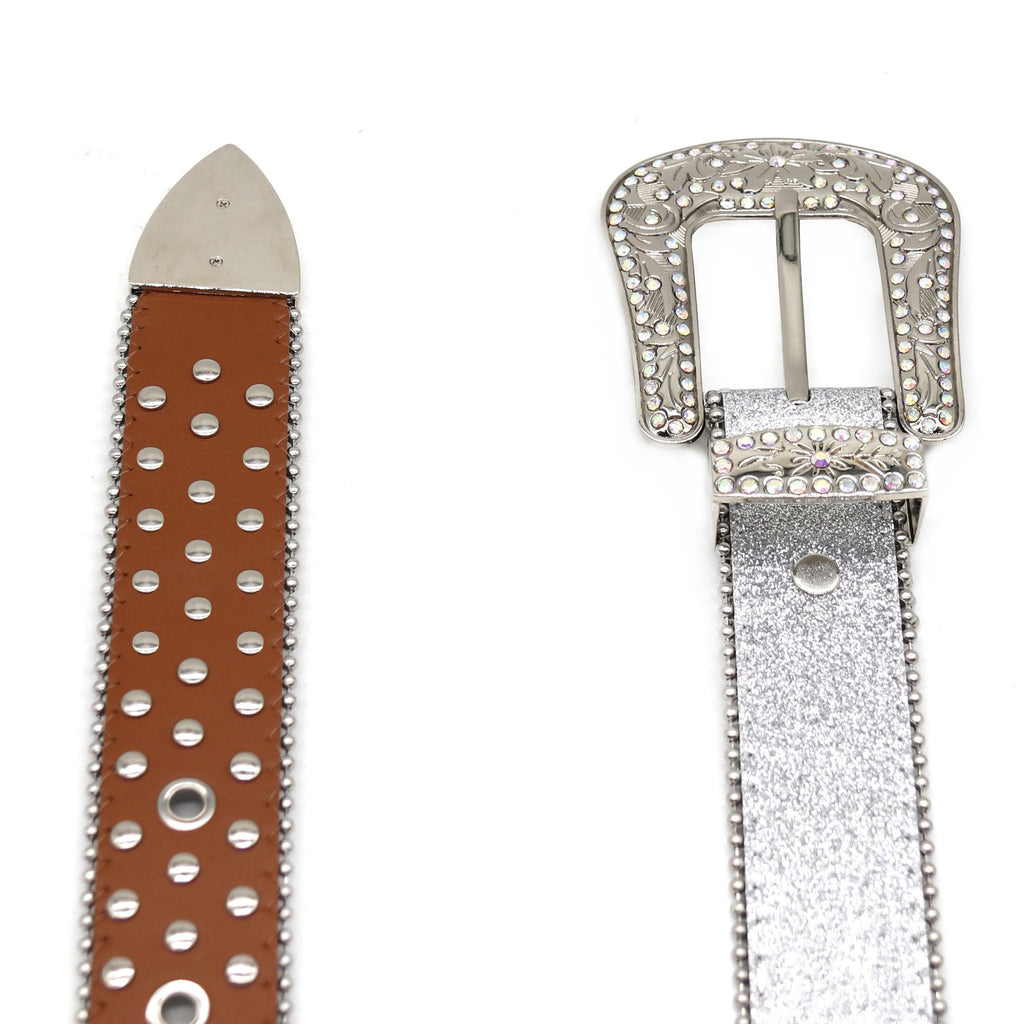 Hip-hop punk rhinestone belt punk style wide belt