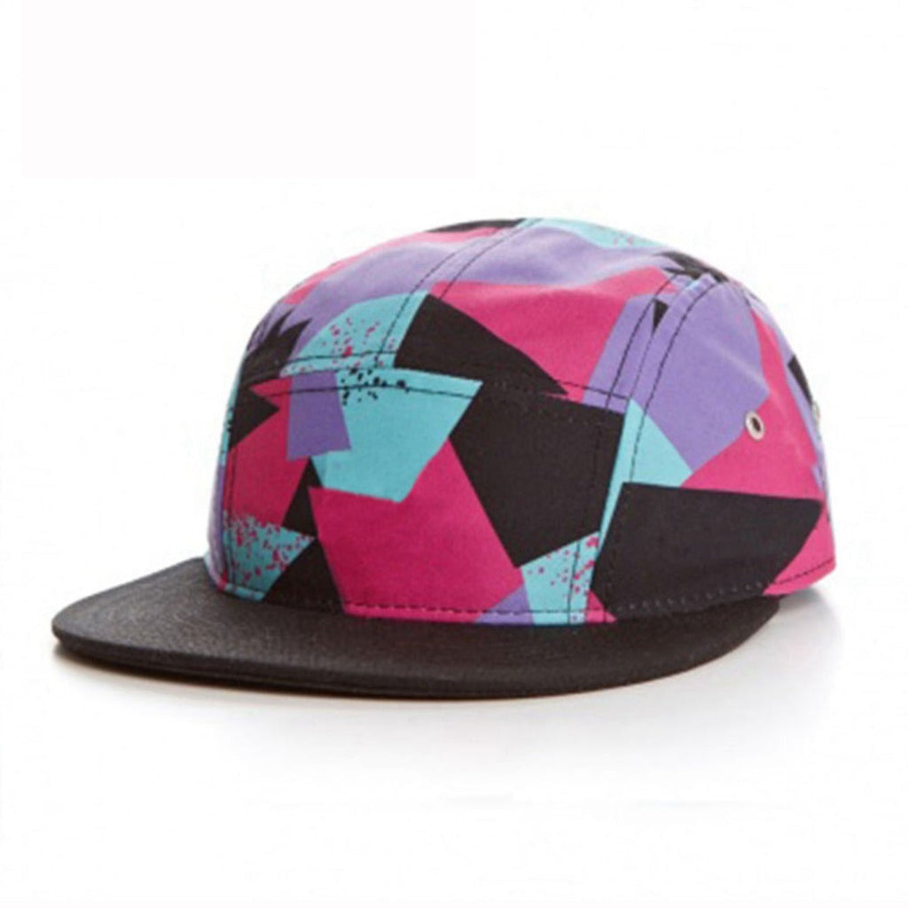 Trendy flat brimmed snapback hatscolorful adjustable sun hat