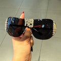 Trendy punk glasses lettery2k diamond