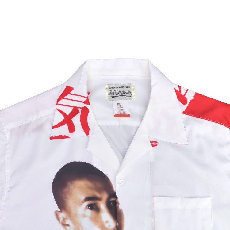 GUILTYPARTIES TIGER Shirts Sakura Wazuka Yosuke Sakura Hawaiian Short Sleeve Shirt Men