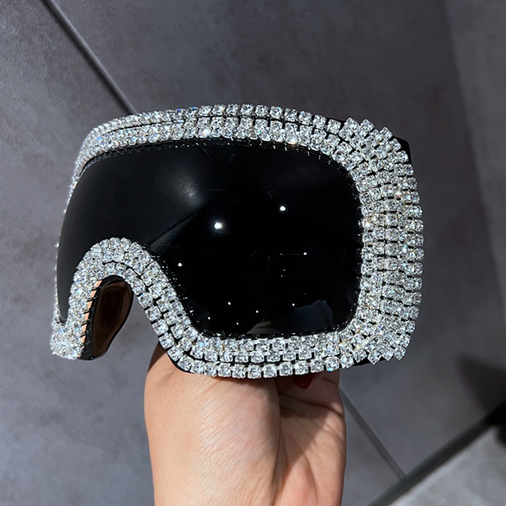 Trendy punk glasses square all-in-one goggles