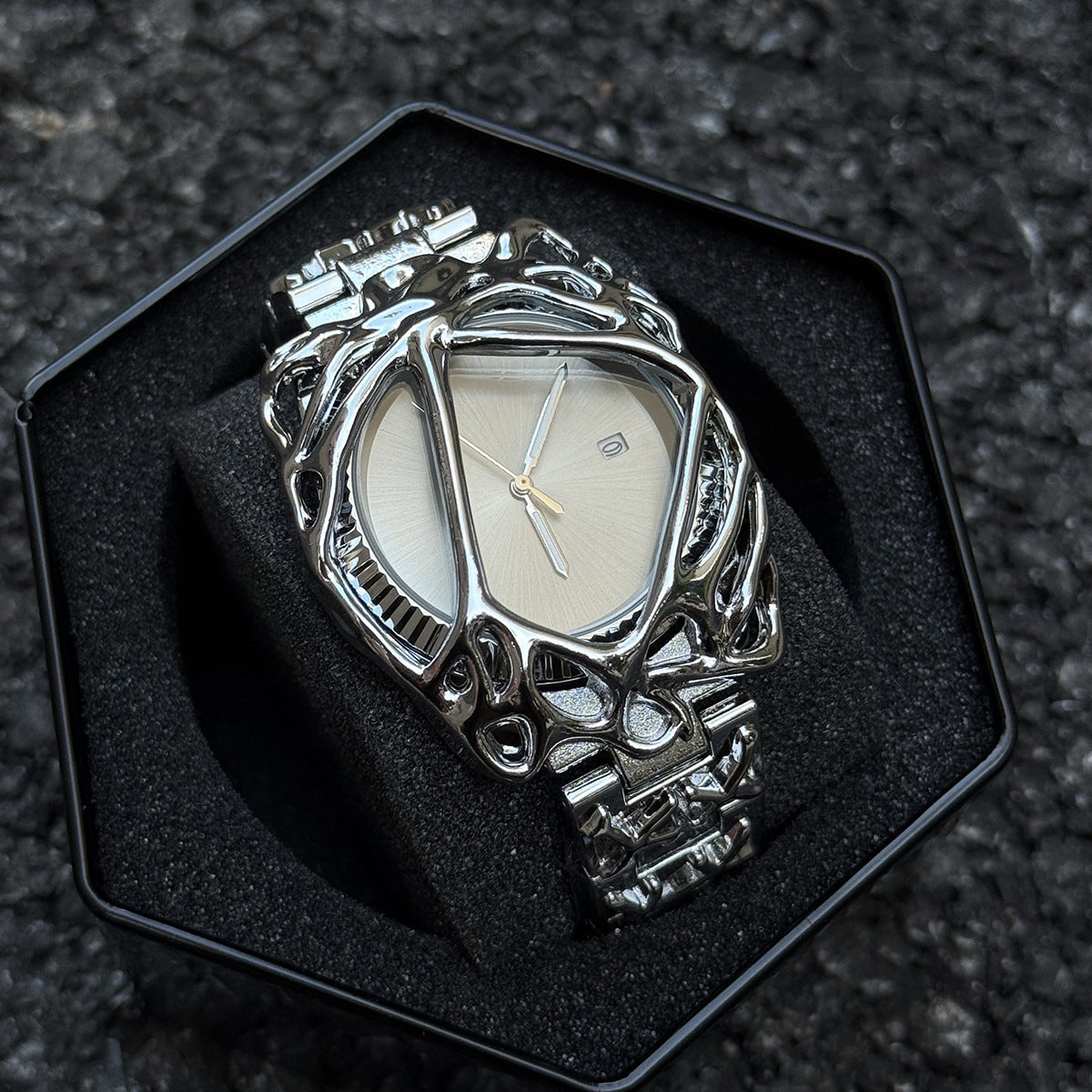 Men's watches y2k men's cobweb alabaster waterproof