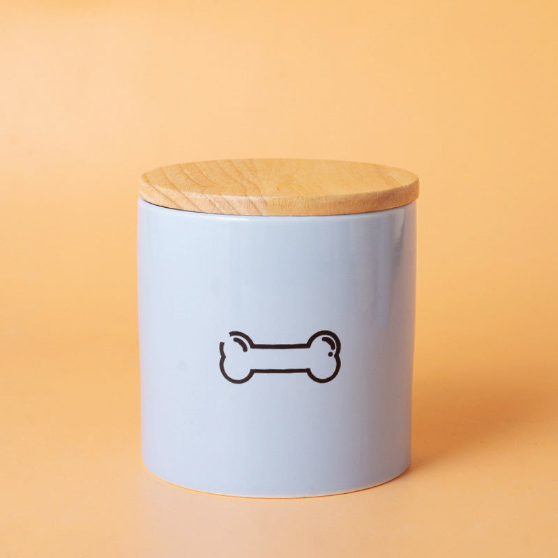 Pet Urn Blue Pet Urn Ceramic Urn Cat Dog Hair Collection Memories Memorial Storage Cross-border Wholesale