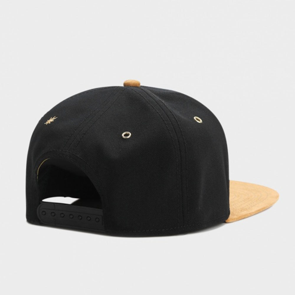 Trendy flat brimmed snapback hatssmokin' trees cap sunshade