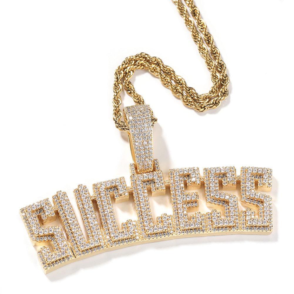 Jewelry Hip Hop success Alphabet Pieces Spectrum
