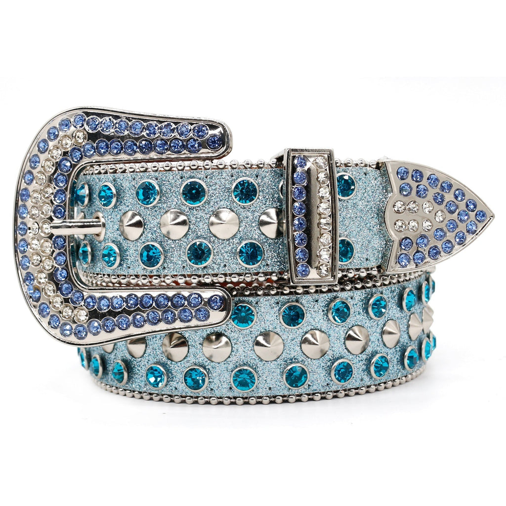 Hip-hop punk rhinestone belt punk style