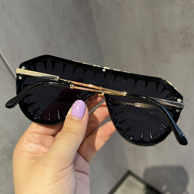Trendy punk glasses funny sunshade