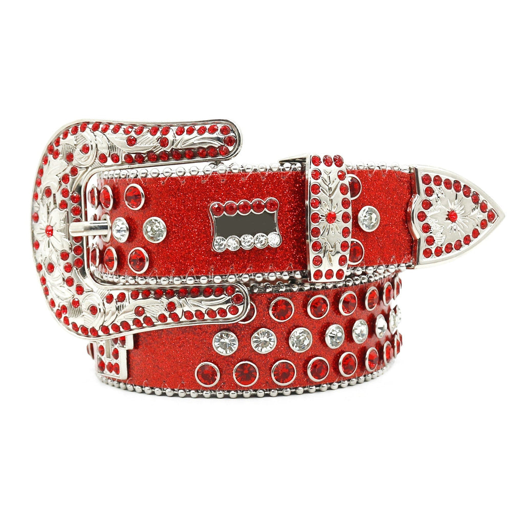 Hip-hop punk rhinestone belt flash diamond wide belt