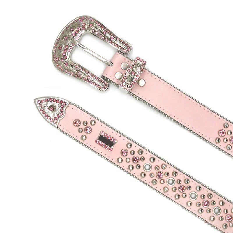 Hip-Hop Punk Rhinestone Belt