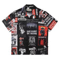GUILTYPARTIES TIGER Shirts poster pattern, Cuban collar Hawaiian casual short-sleeved shirt for men and women