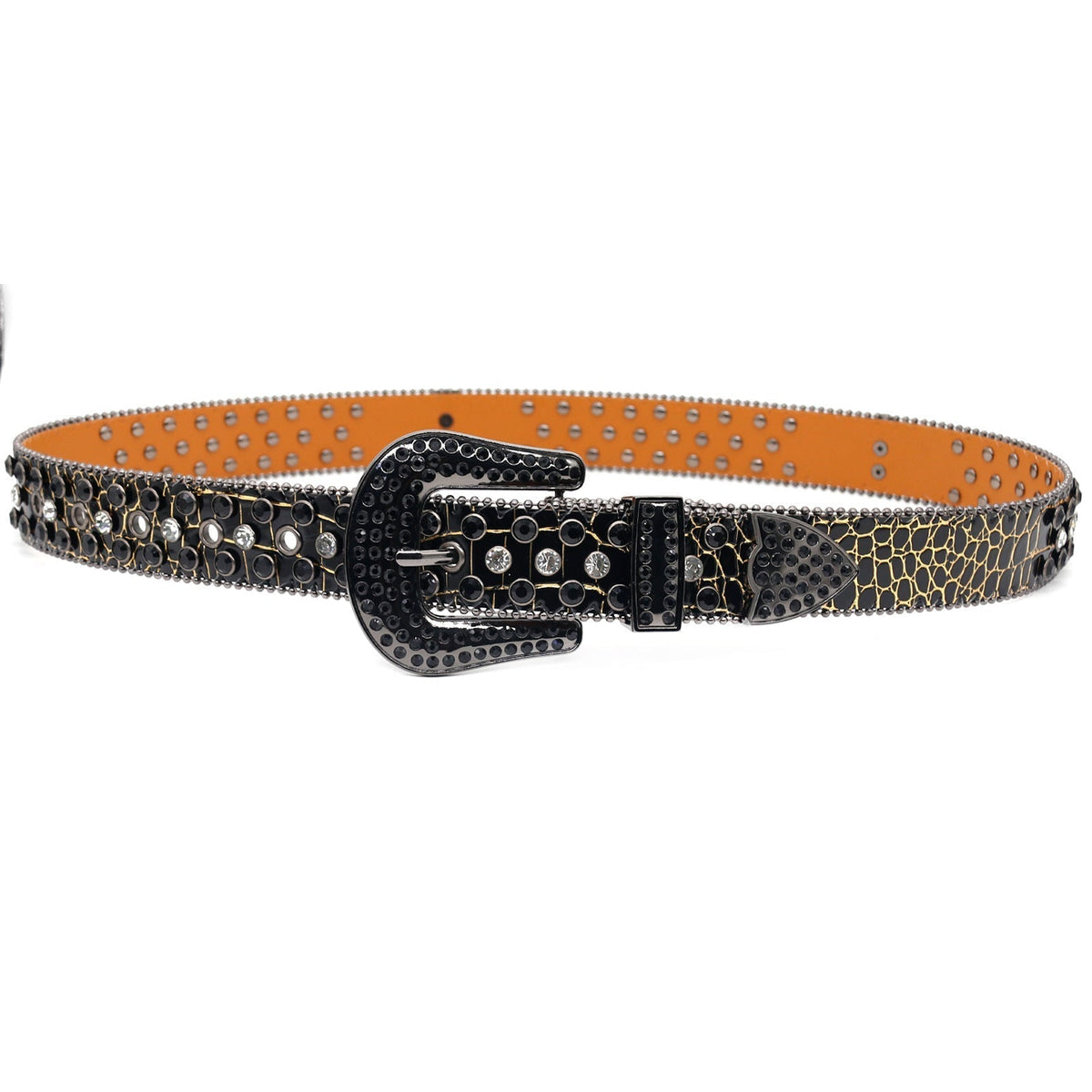 Hip-hop punk rhinestone belt cross accessories