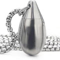 Pet Urn Pure Titanium Water Drop Bottle Waterproof Sealed Pendant Burnt Blue Modern Simple Storage Bottle Ashes Storage Jar