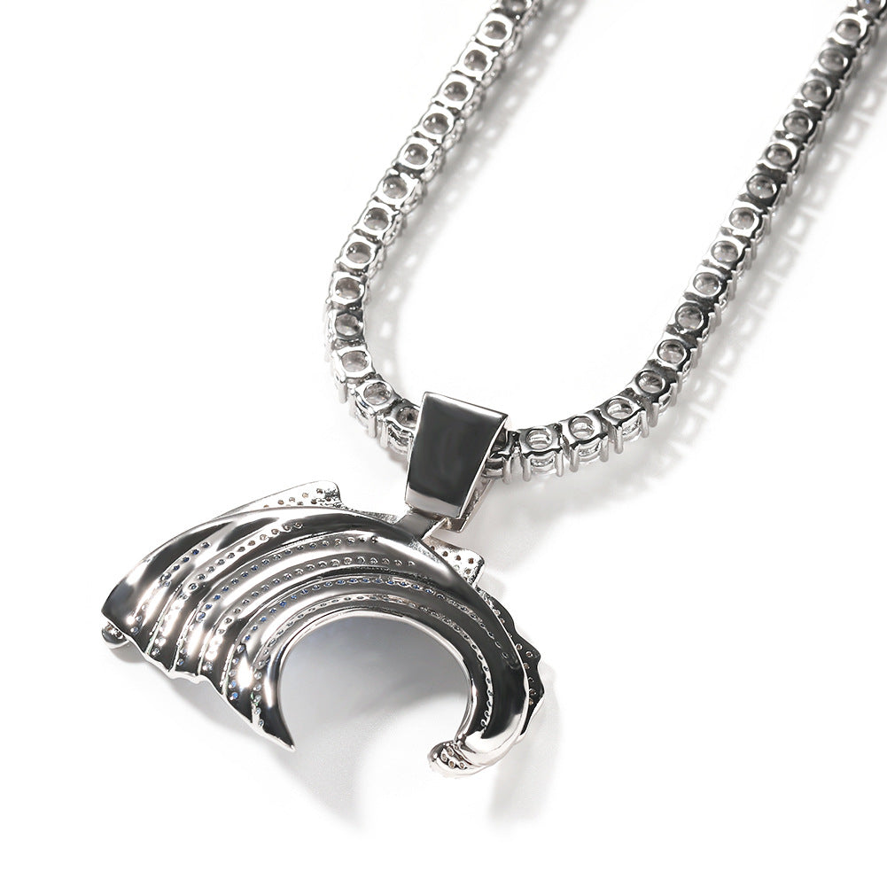 Jewelry Diamond Wave Hipster Pendant ins Pendant Spectrum St. Valentine's Jesus Pieces
