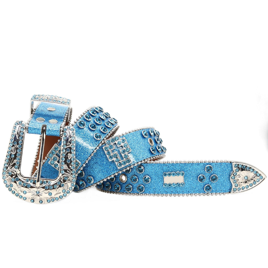 Hip-hop punk rhinestone belt punk style wide belt