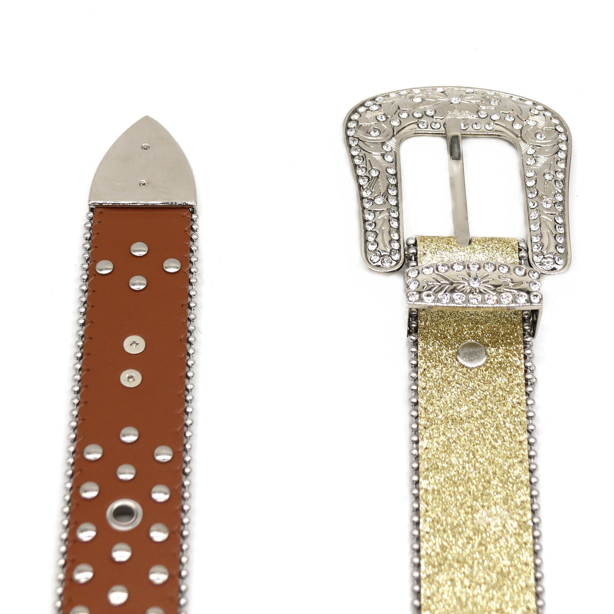 Hip-hop punk rhinestone belt punk hot girl style