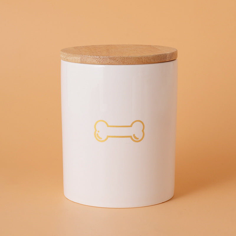 Pet Urn White Pet Urn Large Medium Small Ceramic Sealed Box Cat Dog Passed Away Hair Commemorative Funeral Supplies