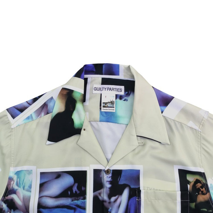 GUILTYPARTIES TIGER Shirts 23ss DAVIDE SORRENTI DAVID SORENTI Short Sleeve Shirt