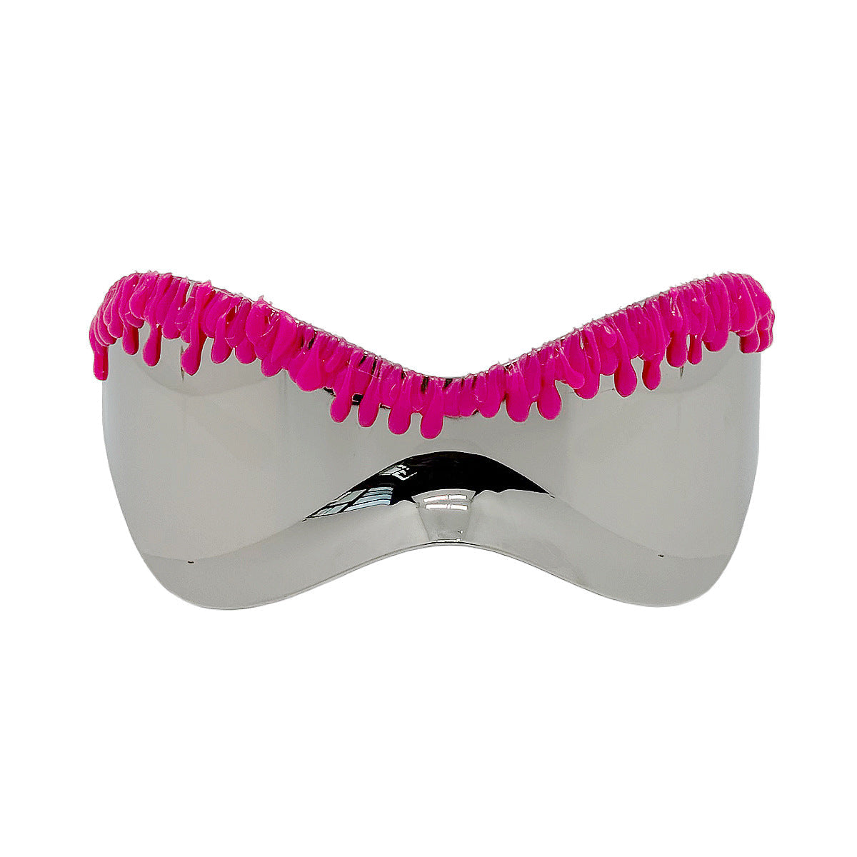 Trendy punk glasses: futuristic y2k integrated goggles - unique, niche design party sunglasses for men and women - bold and edgy eyewear