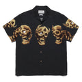GUILTYPARTIES TIGER Shirts 21AW 56 TATTOO Tattoo, Skull Hawaiian Short Sleeve Shirt Men