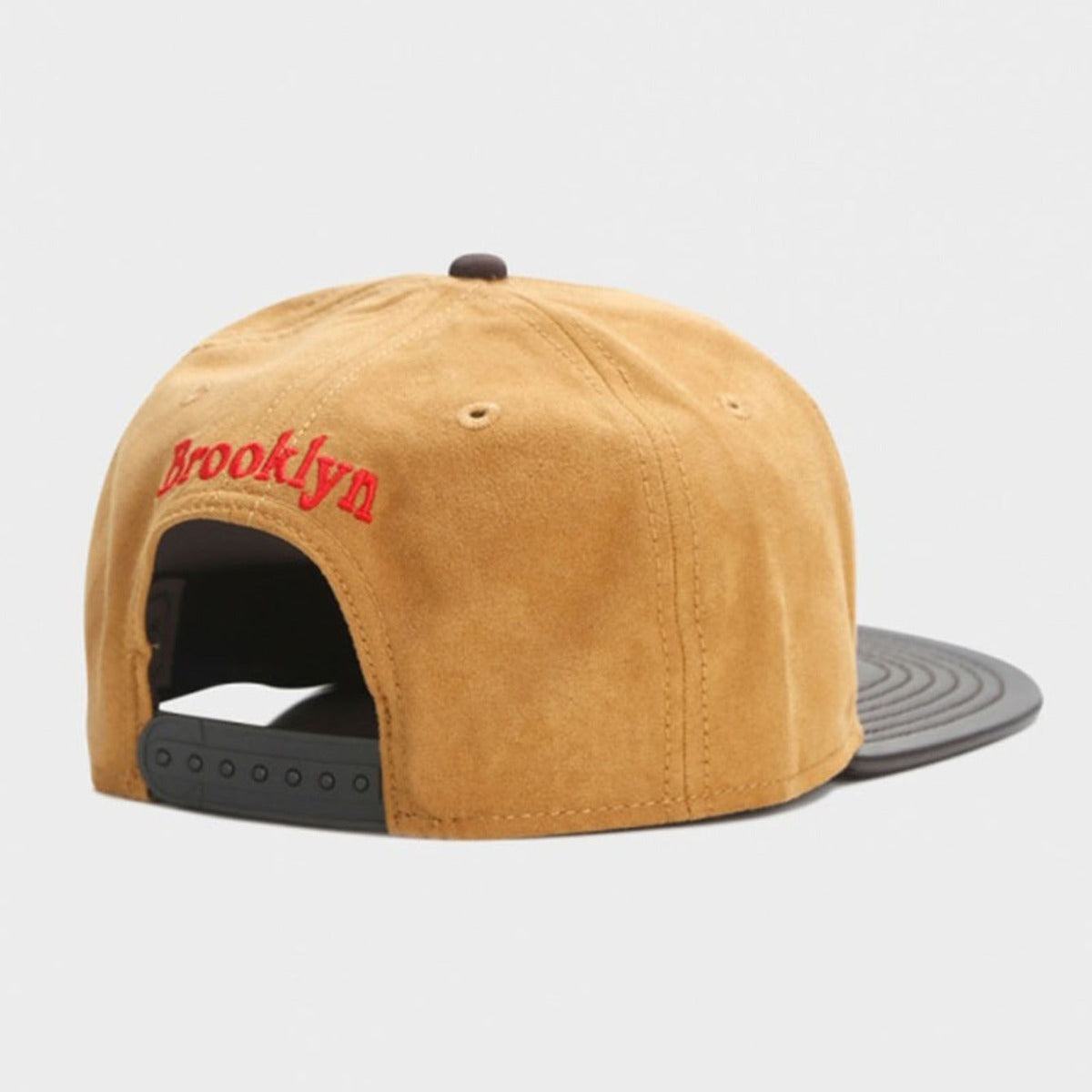 Trendy flat brimmed snapback hatssuede brooklyn bnky