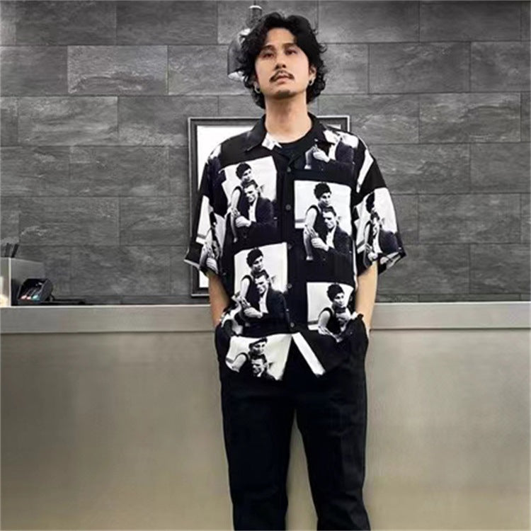 GUILTYPARTIES TIGER Shirts CHET BAKER Jazz Yosuke Hawaiian Short Sleeve Shirt Men