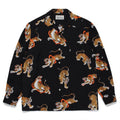 GUILTYPARTIES TIGER Long sleeved shirt TIM LEHI Downhill Tiger Fire Ring Tiger, Hawaiian Long Sleeve Shirt Men