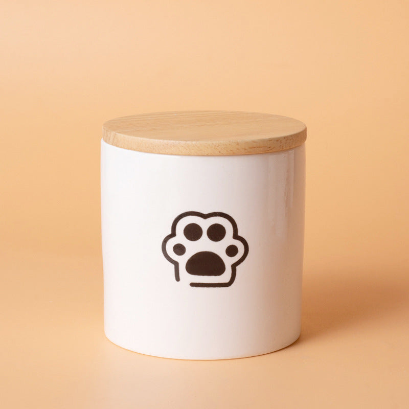 Pet Urn White Pet Urn Large Medium Small Ceramic Sealed Box Cat Dog Passed Away Hair Commemorative Funeral Supplies