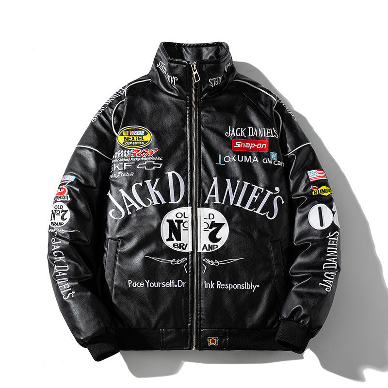 Mens Vintage Jackets Embroidery Autumn Winter