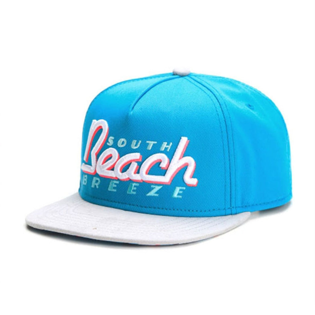 Trendy flat brimmed snapback hatsletterbeachsummer breathable