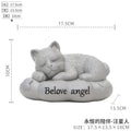 Pet Grave Marker Resin Cartoon Pet Urn Dog Cat Funeral Memorial Supplies Cremation Ashes Storage Jar
