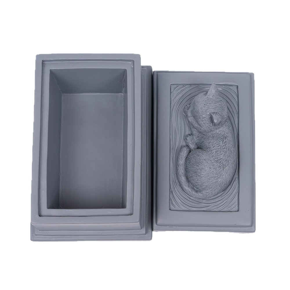 Pet Urn resin craft pet cat urn creative commemorative resting box cat dog funeral supplies cremation commemorative box