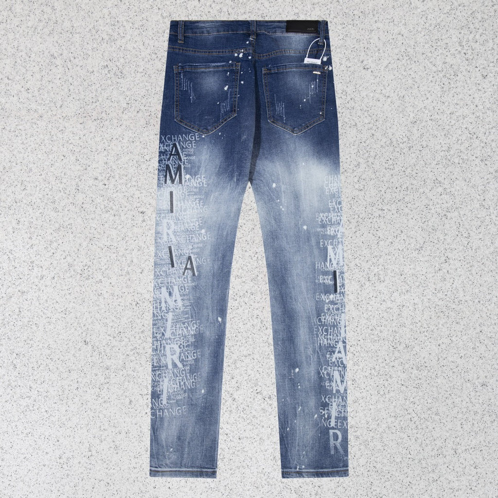 AMIRI Jeans Sticker-Embroidered Jeans