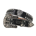 Hip-hop punk rhinestone belt punk rock wide waist belt