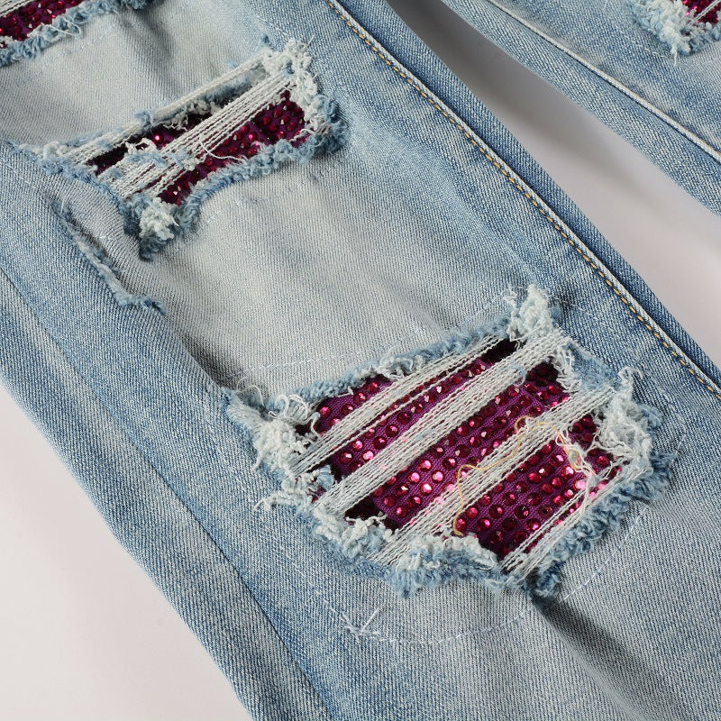 AMIRI Jeans DiAMIond Hole Slim Fit #1308
