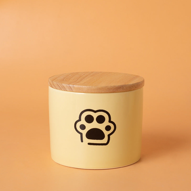 Pet Urn Yellow Pet Urn Medium and Small Dog Sealed Moisture-proof Urn Cat Dog Large Medium Small Ceramic Urn