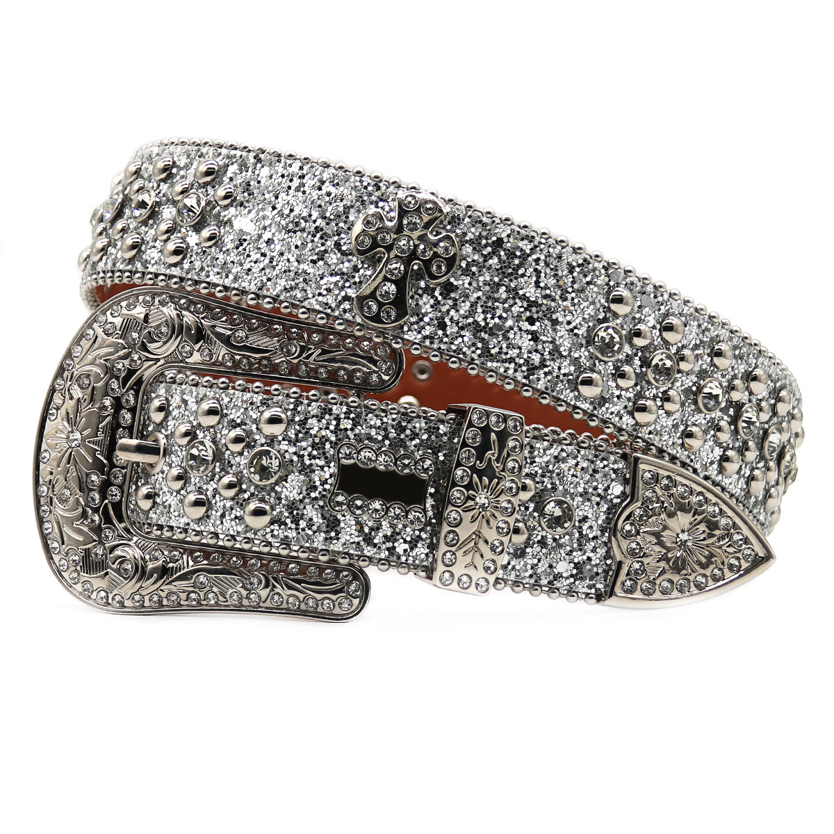 Hip-hop punk rhinestone belt fashionpunk style