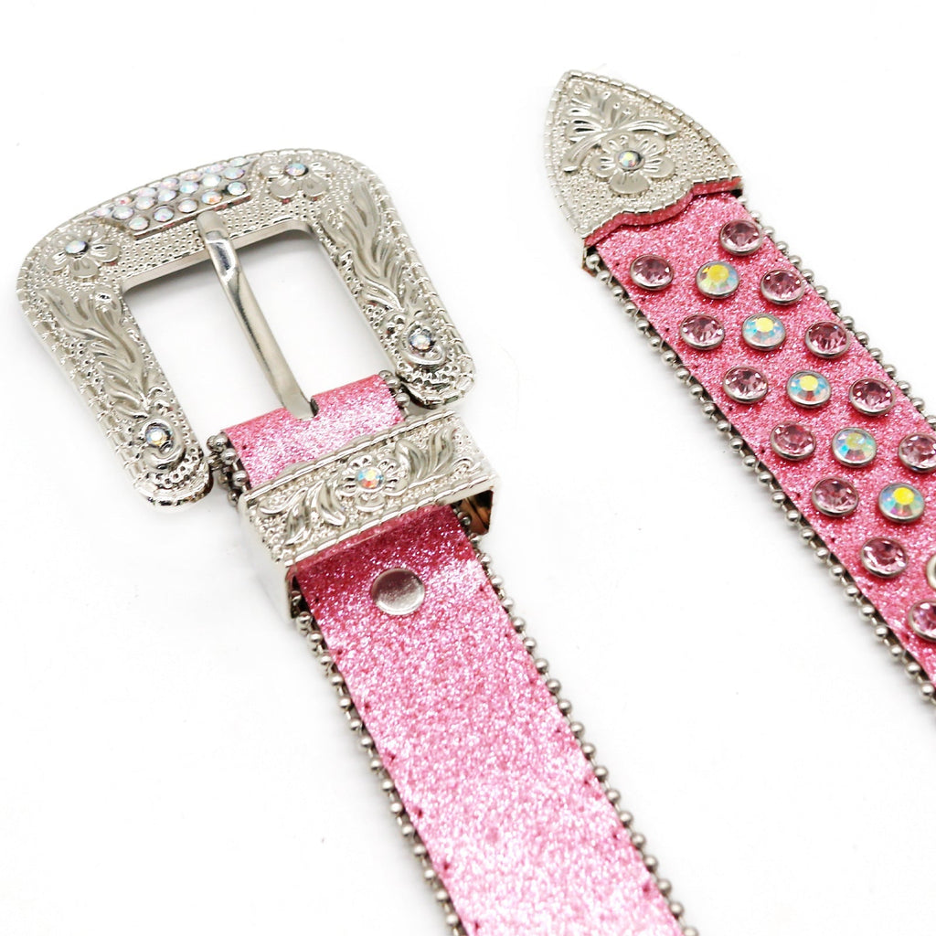 Hip-hop punk rhinestone belt punkletter accessories