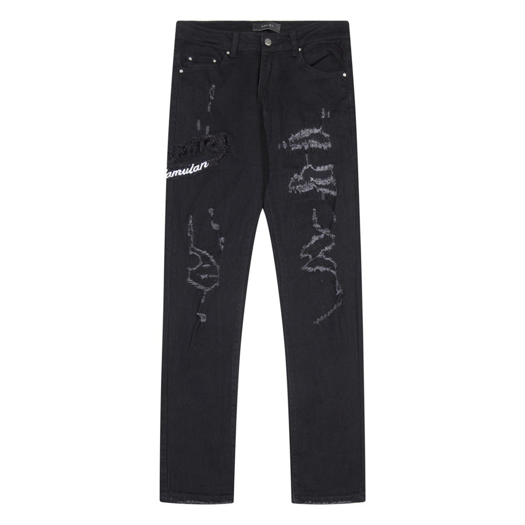 AMIRI Jeans Slim Fit Stretch Ripped Jeans