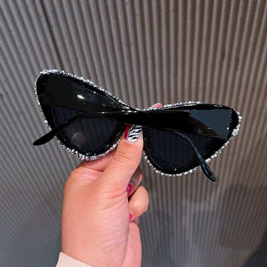 Trendy punk glasses cat eyes