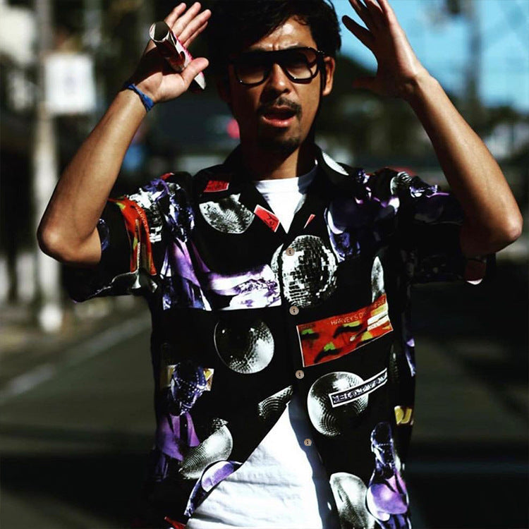 GUILTYPARTIES TIGER Shirts DJ Harvey 20ss Joint 30th Anniversary Tour Hawaii Short Sleeve Shirt Men