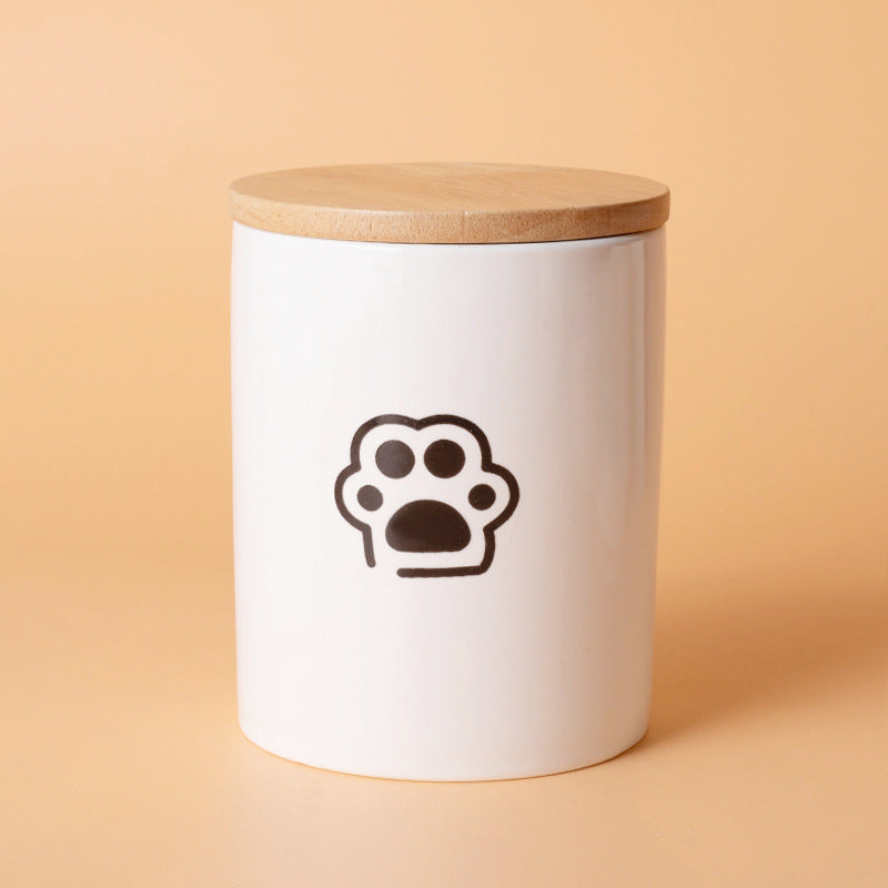 Pet Urn White Pet Urn Large Medium Small Ceramic Sealed Box Cat Dog Passed Away Hair Commemorative Funeral Supplies