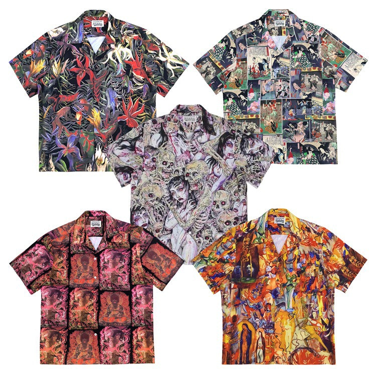 GUILTYPARTIES TIGER Shirts Hellflower, Motionless King, Hellgirl Classic Hawaiian Shirt