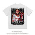Nba T Shirt Summer Vintage Print Short Sleeves T-shirt Pure Cotton Washed Distressed Top Men High-quality pure cotton comfortable and trendy clothing
