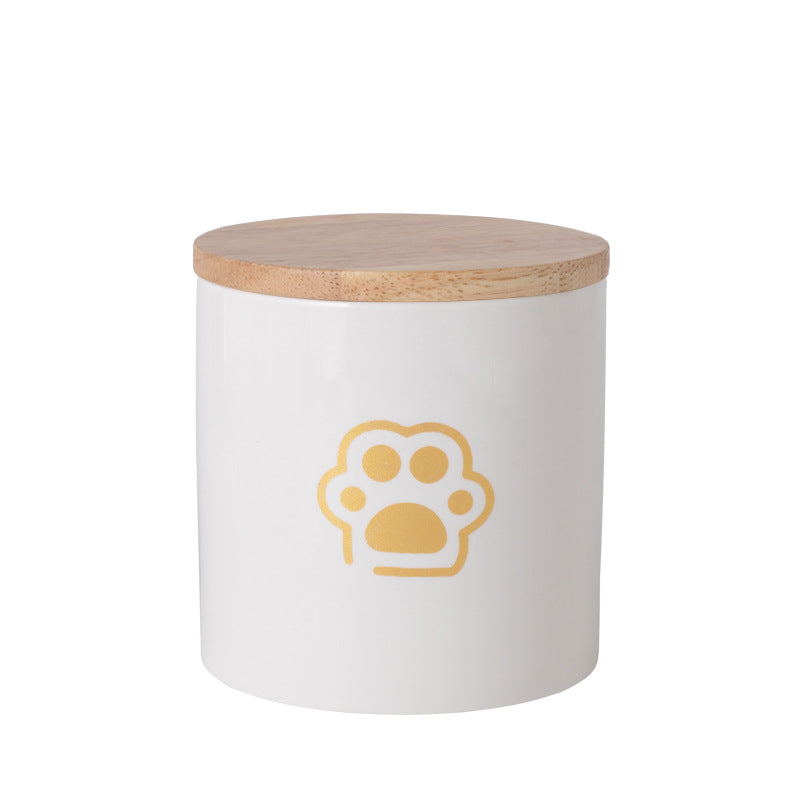 Pet Urn White Pet Urn Large Medium Small Ceramic Sealed Box Cat Dog Passed Away Hair Commemorative Funeral Supplies