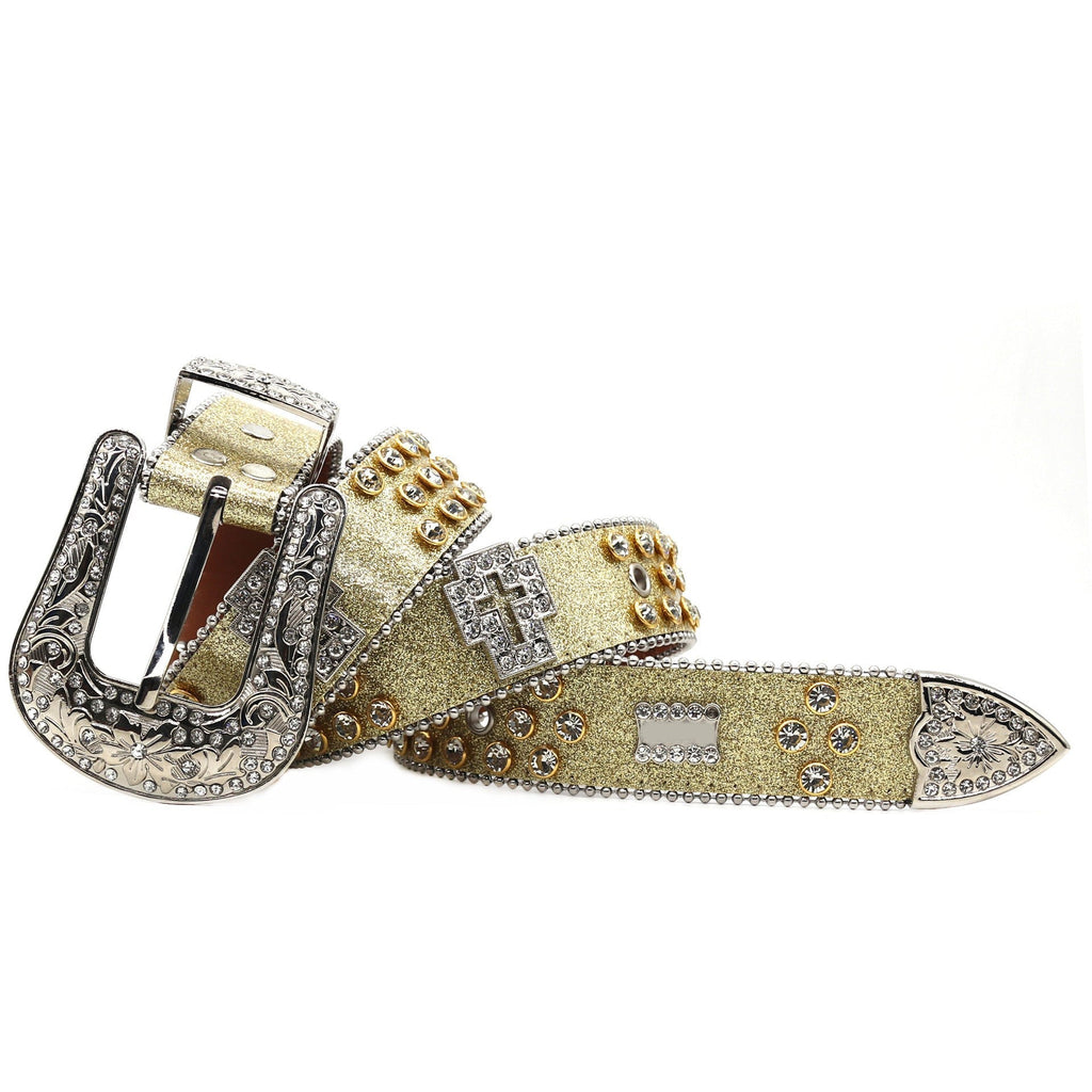 Hip-hop punk rhinestone belt punk hot girl style