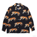 GUILTYPARTIES TIGER Long sleeved shirt Tiger Hawaiian Casual Long Sleeve Shirt Men's and Women's