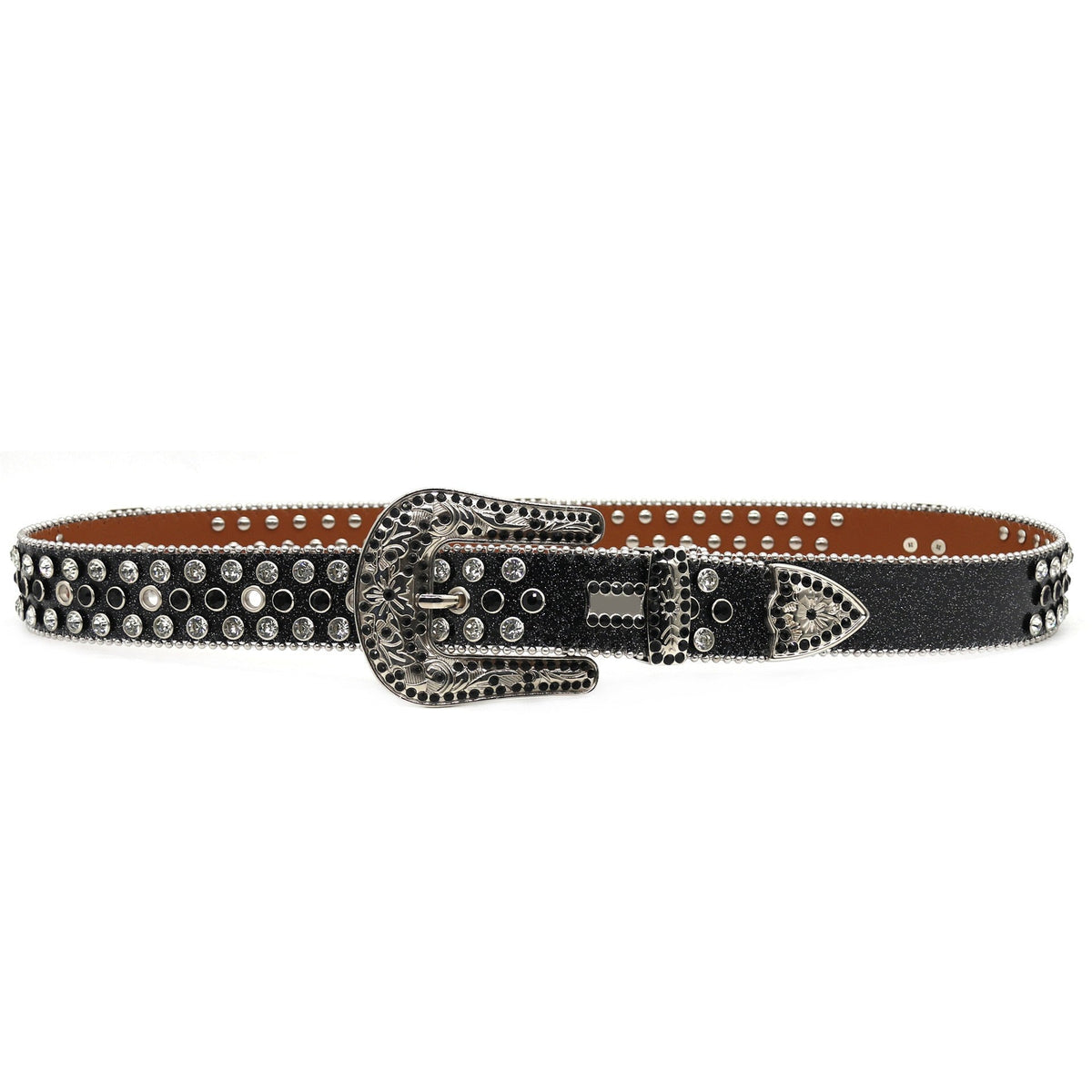Hip-hop punk rhinestone belt punk rock wide waist belt