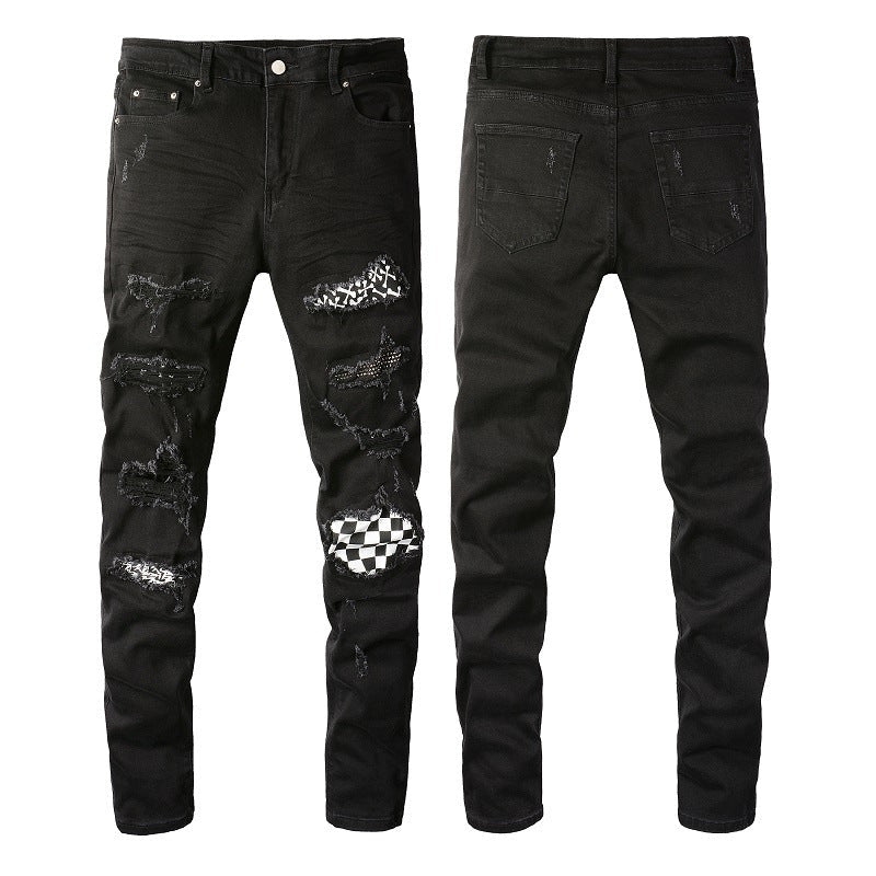 AMIRI Jeans Hole & Patch DiAMIond Slim Fit #8538